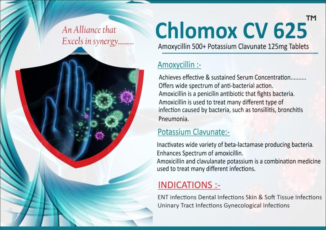 CHLOMOX CV 625 Tablets